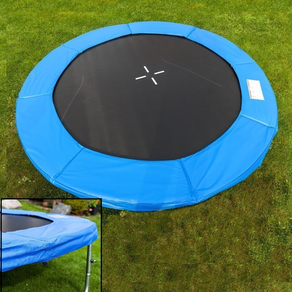 niebieska osłona na trampolinę