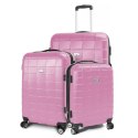zestaw różowych walizek 3w1
