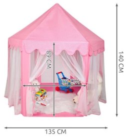 Namiot różowy dla dziewczynek do zabaw