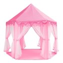 Namiot różowy dla dziewczynek do zabaw