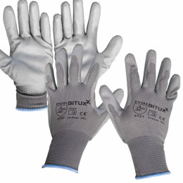 Rękawice ochronne z powłoką PU zestaw 10 par rękawic ochronnych rozmiar XXL
