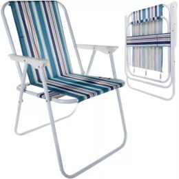 Krzesło ogrodowe Trizand Bergamo met. niebieskie